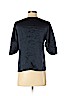 Club Monaco 100% Silk Blue Short Sleeve Silk Top Size S - photo 2