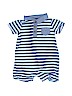 Carter's 100% Cotton Stripes Blue Short Sleeve Outfit Size 12 - photo 1