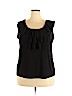 Claudia Richard Black Sleeveless Top Size 2X - photo 1