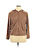 New York & Company 100% Polyester Brown Zip Up Hoodie Size XL - photo 1