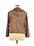 New York & Company 100% Polyester Brown Zip Up Hoodie Size XL - photo 2