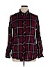 Duty Free Burgundy Long Sleeve Button-Down Shirt Size XL - photo 1