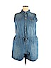 Universal Thread 100% Cotton Blue Romper Size XXL - photo 1