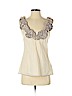Baraschi 100% Cotton Tan Sleeveless Blouse Size XS - photo 1