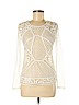 H&M 100% Polyester Ivory Long Sleeve Top Size M - photo 1