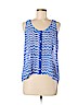 Candie's 100% Polyester Blue Sleeveless Blouse Size M - photo 1