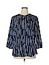 NYDJ Blue Long Sleeve Blouse Size XL - photo 1