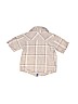 7 For All Mankind 100% Cotton Gray Short Sleeve Button-Down Shirt 9-12 MO / 12 MO - photo 2