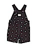 Carter's 100% Cotton Gray Overall Shorts 12-18 MO / 18 MO - photo 1