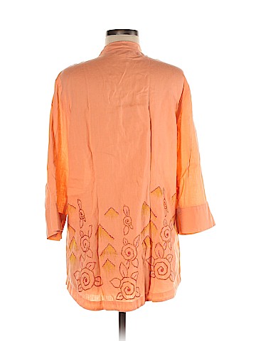 J.jill 3/4 Sleeve Button-Down Shirt (view 2)