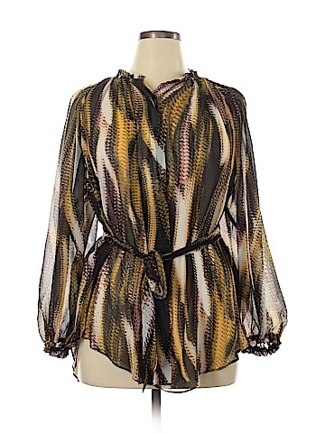 Jennifer Lopez Long Sleeve Blouse (view 1)