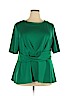 Alya Green Short Sleeve Blouse Size 3X - photo 1