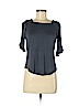 Ann Taylor LOFT 100% Rayon Gray 3/4 Sleeve Top Size M (petite) - photo 1