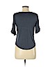 Ann Taylor LOFT 100% Rayon Gray 3/4 Sleeve Top Size M (petite) - photo 2