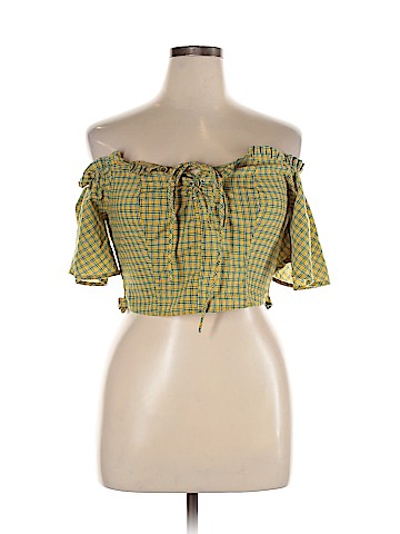 Peach Short Sleeve Blouse (view 1)