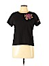 Emma James Black Short Sleeve Top Size XL - photo 1