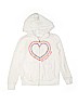 Wonder Nation White Zip Up Hoodie Size 7 - 8 - photo 1