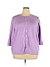 Cj Banks Purple Cardigan Size 3X - photo 1