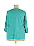 St. John's Bay 100% Cotton Green Short Sleeve T-Shirt Size 3X - photo 2