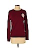 Lisa Perry Burgundy Silk Pullover Sweater Size M - photo 1