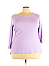 Sejour Purple 3/4 Sleeve T-Shirt Size 3X - photo 1