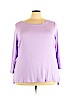 Sejour Purple 3/4 Sleeve T-Shirt Size 3X - photo 1