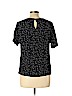 H&M 100% Viscose Black Short Sleeve Blouse Size 10 - photo 2