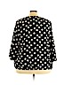 Lane Bryant 100% Polyester Black 3/4 Sleeve Blouse Size 28 - 26 Plus - photo 2