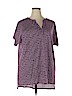 Woman Within Purple Short Sleeve Top Size 20 - 18 - photo 1