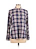 H&M 100% Cotton Blue Long Sleeve Button-Down Shirt Size M - photo 1