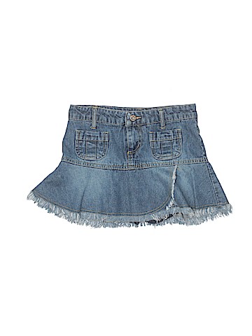 Jeanie Bleu Denim Skirt (view 1)