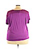 Lane Bryant 100% Polyester Purple Short Sleeve Blouse Size 22 - 24 Plus - photo 2