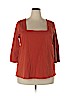 Jessica London Orange 3/4 Sleeve Top Size 18 - 20 - photo 1