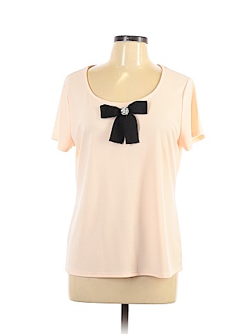 Karl Lagerfeld Paris Short Sleeve Blouse (view 1)