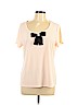 Karl Lagerfeld Paris Pink Short Sleeve Blouse Size L - photo 1