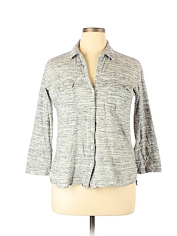 James Perse 3/4 Sleeve Button-Down Shirt (view 1)