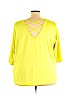 Catherines Yellow 3/4 Sleeve Top Size 3X (petite) - photo 2