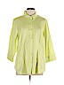 Coldwater Creek 100% Cotton Green 3/4 Sleeve Button-Down Shirt Size 1X - photo 1