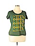 Nike 100% Cotton Green Short Sleeve T-Shirt Size XL - photo 1