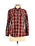 Woolrich 100% Cotton Red Long Sleeve Button-Down Shirt Size L (petite) - photo 1