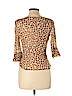 Vivienne Tam 100% Nylon Tan 3/4 Sleeve Top Size Lg (3) - photo 2