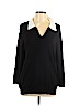 Karl Lagerfeld Paris Black 3/4 Sleeve Blouse Size XL - photo 1