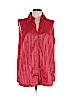 Cato Red Sleeveless Button-Down Shirt Size 22 - 24 - photo 1