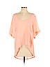 Maurie & Eve 100% Silk Pink Short Sleeve Silk Top Size 1 - photo 1