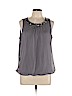 Iz Byer 100% Polyester Gray Sleeveless Blouse Size XL - photo 1