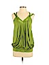 La Rok 100% Silk Green Sleeveless Silk Top Size XS - photo 1