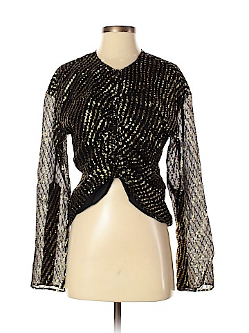 L'academie los angeles Long Sleeve Silk Top (view 1)