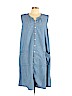 Lucky Brand 100% Cotton Blue Casual Dress Size L - photo 1