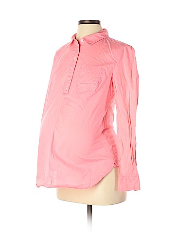 Gap - Maternity Long Sleeve Button-Down Shirt (view 1)