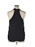 Lily White 100% Polyester Black Sleeveless Blouse Size XL - photo 2